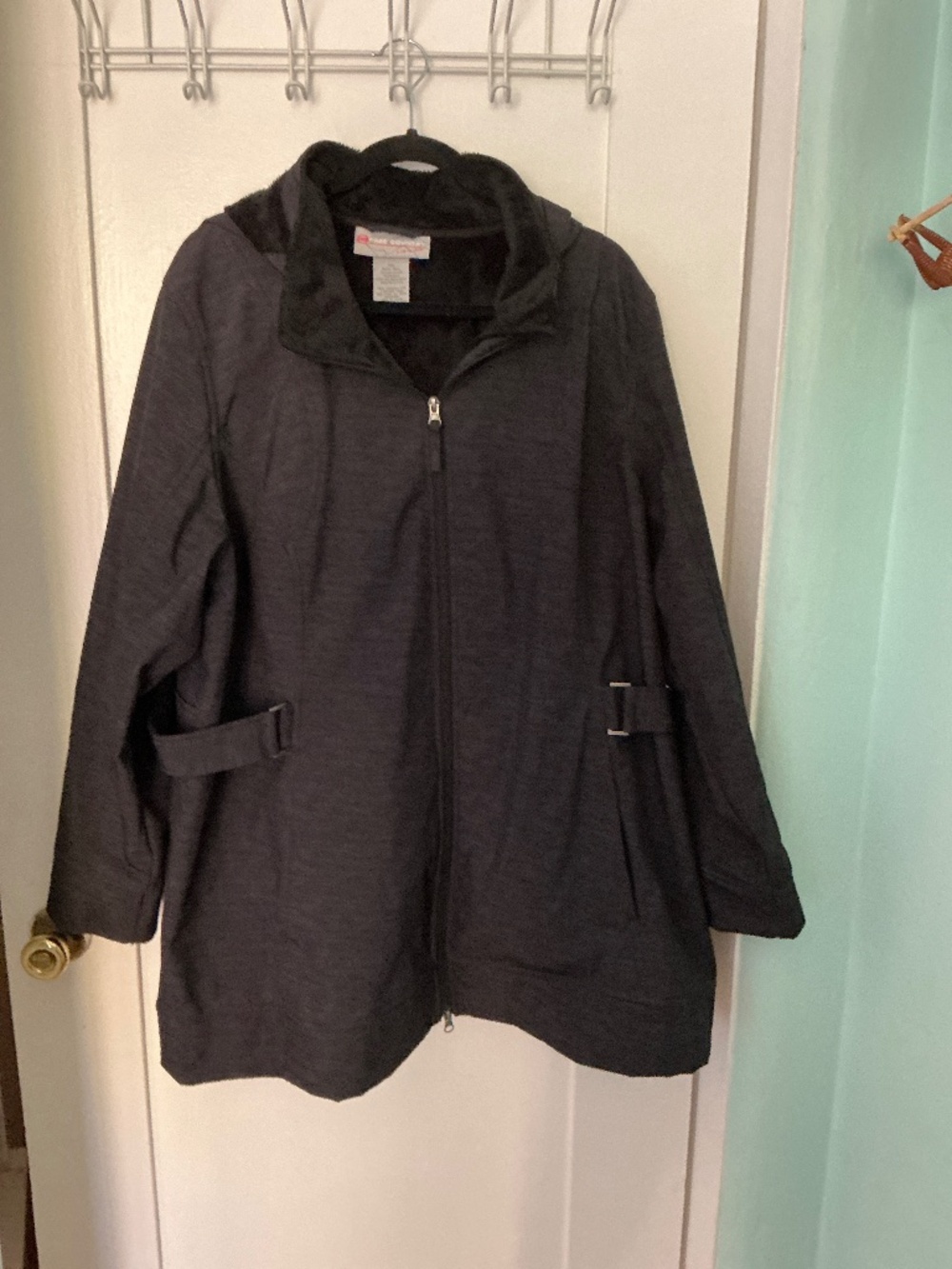 Free Country Women’s 2X Waterproof Hooded Jacket | Faux Fur Lined | Three-Quarte